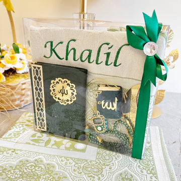 Hediyelik Lüks Seccade Seti Yeşil